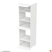 Modilayn AYAZ (60x217x56 cm) Boyutunda Ankastre 3 Kapaklı Mini/Midi Mikrodalga Fırın Dolabı - 8