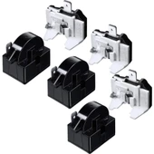 3x Qp2-4.7 Ptc Röle 1 Pinli Buzdolabı Rölesi ve 6750C-0005P Buzdolabı Aşırı Yük Koruyucu - 1