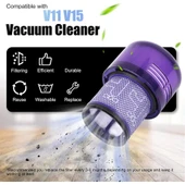 V11 V15 SV14 SV15 SV22 Elektrikli Süpürge Toz Haznesi Için Hepa Filtreli Yükseltilmiş Hazne Değiş - 3