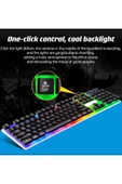 Işıklı Q Klavye - Mouse - Rgb Aydınlatmalı Türkçe Klavye- Oyuncu Klavyesi - 3