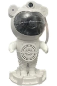 Yeni Bluetooth Bağlantılı Müzikli Yıldız Astronot Işıklı Galaksi Samanyolu Projeksiyon Gece Lambası - 5