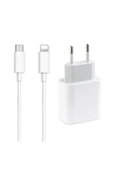 20w Iphone 12 Uyumlu Şarj Cihazı Usb C C2l Adaptörü Seyahat Pd Hızlı Şarj - 1