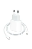 Iphone 11 / 11 Pro-12 /12 Pro/12 Pro Max Uyumlu Type-c Girişli 20w Hızlı Adaptör Kablo Set-v1 - 1