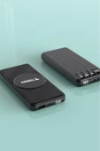 Tsrm TRM-1014 Siyah 10.000mAh Wirelles Dijital Göstergeli Hızlı Şarjlı Powerbank Modern Tasarı - 3