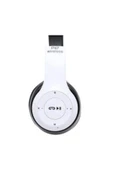 Wireless Kablosuz Bluetooth Kulaküstü Kulaklık Mp3 Güçlü Bass Beyaz - 1