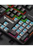 Tk 05 Blue Swıtch 87 Tuşlu Süper Kompakt Mekanik Gaming Oyuncu Klavye - 2