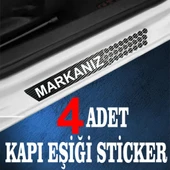 İndispensableyl Markanıza özel Oto Kapı eşikleri Sticker Karbon 4 Adet - 1