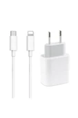 Iphone Tüm Serilerle Uyumlu Type-c Hızlı Şarj Aleti Kablo Adaptör Set 7 8 X 11 12 13 14 Pro - 2