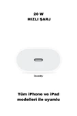 Iphone Hızlı Şarj Aleti 20w Apple Iphone & Ipad Için Tüm Serilerle Uyumlu - 2