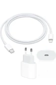 IPHONE TÜM SERİLERLE UYUMLU ADAPTOR KABLO 6 7 8 X 11 12 13 14 PRO MAX A GRADE++ 20W HIZLI ŞARJ ALETİ - 1