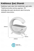 Bt 2301 Torled Kablosuz Masaüstü Hoparlörü Şarj Standı Çalar Saat Radyo Alarm G Şekil Müzik Makinesi - 5