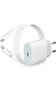 IPHONE TÜM SERİLERLE UYUMLU ADAPTOR KABLO 6 7 8 X 11 12 13 14 PRO MAX A GRADE++ 20W HIZLI ŞARJ ALETİ - 4