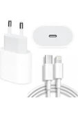 Iphone 11 11 Pro Max  Uyumlu   18w Hızlı Şarj Cihazı Ve 1 Metre Usb C Lightning Şarj Kablosu Set - 1