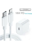 Iphone 11/11 Pro Max Uyumlu Hızlı Şarj Aleti Seti 18w Adaptör + Usb-c Kablo thumbnail 2