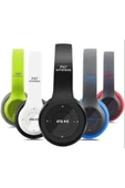Wireless Kablosuz Bluetooth Kulaküstü Kulaklık Mp3 Güçlü Bass Beyaz - 3