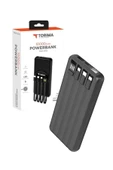 Tsrm TRM-1014 Siyah 10.000mAh Wirelles Dijital Göstergeli Hızlı Şarjlı Powerbank Modern Tasarı - 4