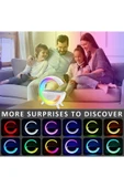 G Bluetooth Hoparlör 15w Kablosuz Hızlı Şarj / Alarm / Çalar Saat / Gece Lambası / Ambiyans Led Işık - 7