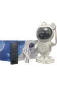 Yeni Bluetooth Bağlantılı Müzikli Yıldız Astronot Işıklı Galaksi Samanyolu Projeksiyon Gece Lambası - 6