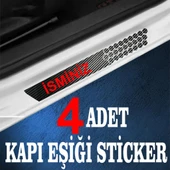 İndispensableyl İsminize özel Oto Kapı eşikleri Sticker Karbon 4 Adet - 3