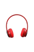P47 Bluetooth Kulaklık Wireless Kablosuz Kart Girişli Radyolu Aux Uyumlu - 1