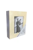 100lü 15x20cm Fotoğraf Albümü Beyaz - Deri Kaplı Foto Pencereli - Aile Resimleri Için Album - 2