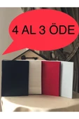 4 Adet 10x15 Cm Ebatında 100 Adet Fotoğraf Kapasiteli Fotoğraf Albümü kırmızıekrusiyahbeyaz - 1