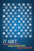 İndispensableyl ÖZEL Yıl Kar Taneleri ÖZEL sticker Seti - Kış Temalı Kar Taneleri - 4