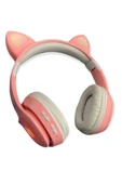 A+ Kalite Vilya Kedi Kulağı Detaylı Led Işıklı Bluetooth Çocuk Kulaklığı 2022 Boombox Ct-888 thumbnail 1