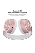 P68 Wıreless Headphone Bluetooth Kablosuz Stereo Kulaklık Pembe thumbnail 2