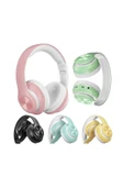 P68 Wıreless Headphone Bluetooth Kablosuz Stereo Kulaklık Pembe thumbnail 5