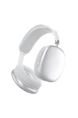 Max Kablosuz Bluetooth 5.0 Edr Kulak Üstü Kulaklık Gri Beyaz thumbnail 4