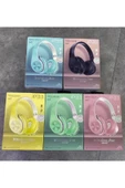 Siyah Macaron Set Bluetooth Kablosuz Stereo Kulaklık - 6
