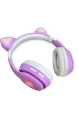 A+ Kalite Vilya Kedi Kulağı Detaylı Led Işıklı Bluetooth Çocuk Kulaklığı 2022 Boombox Ct-888 thumbnail 1