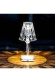 Projeksiyon Masa Lambası Kristal Elmas Led Dokunmatik Sensör Usb Şarj Masa Lambası Bar Restoran - 8