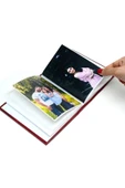 Deri Görünümlü Fotoğraf Albümü - 10x15 Bordo thumbnail 4