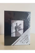 Istediğiniz Renk 100lü 10x15cm Fotoğraf Albümü - Deri Kaplı Foto Pencereli - Aile Resimleri - Siyah - 1