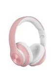 Bluetooth Kablosuz Stereo Kulaklık Pembe thumbnail 1