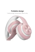 Bluetooth Kablosuz Stereo Kulaklık Pembe thumbnail 7