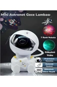 Astronot Projektör Gece Lambası Yıldız Galaxy Efekti - 4