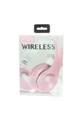 Pembe Bluetooth Kablosuz Stereo Kulaklık P68 thumbnail 1