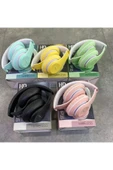 Siyah Macaron Set Bluetooth Kablosuz Stereo Kulaklık - 7