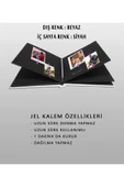Beyaz Anı Defteri Albüm Kendin Tasarla Kalem Stiker 10 Adet 6x9 Foto Hediye - 7