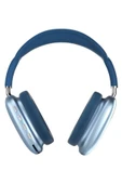 P9 Air Max Kulaklık Mavi Renk Kablosuz Bluetooth Kulaklık Wireless 5.0 Müzik Kulaklığı P9 - 1