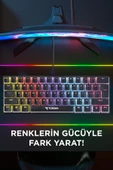Tk-04 Siyah Mekanik Blue Switch Rgb Işıklı Kablolu Q Klavye - 2