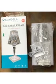 Vilya Akrilik Kristal Led Şarjlı Masa Üstü Lamba Kristal Gece Lambası Dokunmatik Elmas Lamba Crysta - 4
