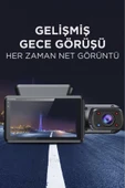Ta-03 Siyah 1296p Araç Içi 2 Kameralı Lcd Ekranlı Gece Görüşlü , G-sensörlü Kamera - 4