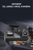 TA-01 Siyah 1080p Araç içi 3 Kameralı Lcd Ekranlı Gece Görüşlü , G-sensör , Geri Görüş Kamera - 5