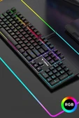Tk-05 Kablolu Mekanik Blue Switch Rgb Işıklı Gaming Klavye Siyah - 4