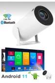 Hy300 Pro Taşınabilir Sinema Projeksiyon 720 P Ev Sineması Bluetooth Android 11 Akıllı Projektör - 1