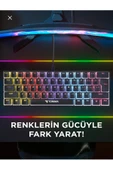 Mini Klavye Türkçe Kablolu Gaming Klavye - 2